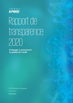 Rapport de transparence 2020 - S'engager à promouvoir la qualité de l'audit - KPMG Réviseurs d'Entreprises - assets.kpmg