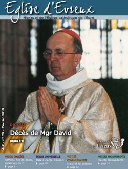 Décès de Mgr David DIOCÈSE - Diocèse d'Évreux