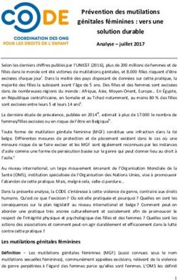 Prévention des mutilations génitales féminines : vers une solution durable - La CODE La ...
