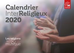 Calendrier InterReligieux - 2020 musique - Mulhouse.fr