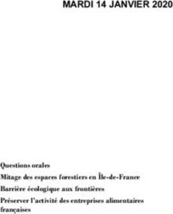 Questions orales Mitage des espaces forestiers en Île-de-France Barrière écologique aux frontières Préserver l'activité des entreprises ...