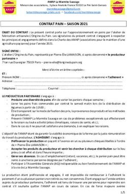 CONTRAT PAIN - SAISON 2021 - La Marmite Sauvage