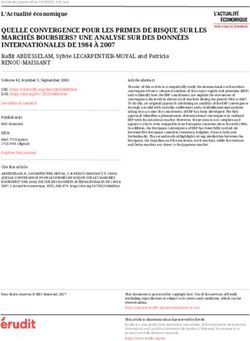 QUELLE CONVERGENCE POUR LES PRIMES DE RISQUE SUR LES MARCHÉS BOURSIERS? UNE ANALYSE SUR DES DONNÉES INTERNATIONALES DE 1984 À 2007