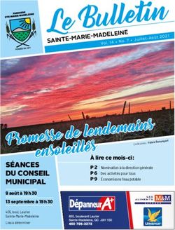 Promesse de lendemains - Municipalit&eacute; de Sainte-Marie-Madeleine