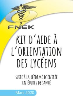 Kit d'aide à l'orientation des lycéens - suite à la réforme d'entrée en études de santé - FNEK