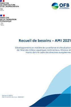 Recueil de besoins - AMI 2021 - Développements en matière de surveillance et d'évaluation de l'état des milieux aquatiques continentaux, littoraux ...