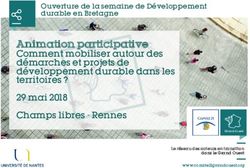 Animation participative - Comment mobiliser autour des démarches et projets de développement durable dans les territoires ? 29 mai 2018 Champs ...