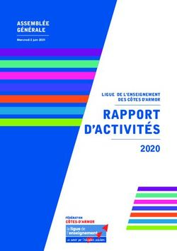 Rapport d'activités 2020 - assemblée générale - Ligue de l'enseignement 22