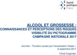 ALCOOL ET GROSSESSE : CONNAISSANCES ET PERCEPTIONS DES RISQUES VISIBILITÉ DU PICTOGRAMME CAMPAGNE NATIONALE 2017