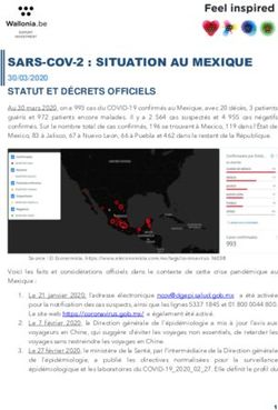 SARS-COV-2 : SITUATION AU MEXIQUE 30/03/2020 - Awex Export