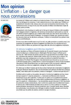 Mon opinion L'inflation : Le danger que nous connaissions