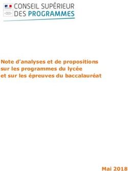 Note d'analyses et de propositions sur les programmes du lycée et sur les épreuves du baccalauréat - Mai 2018 - Education.gouv