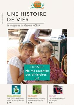 UNE HISTOIRE DE VIES Le magazine du Groupe ACPPA