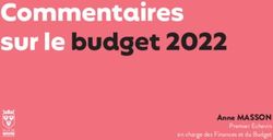 Commentaires sur le budget 2022 - Anne MASSON Premier Echevin en charge des Finances et du Budget - Ville de Wavre