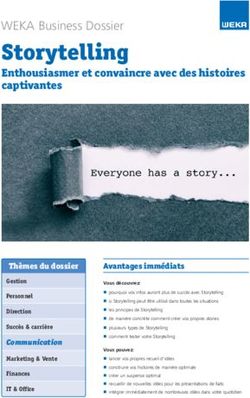 Storytelling WEKA Business Dossier - Weka.ch