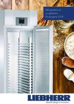 Réfrigérateurs et congélateurs Boulangerie 2018 - Liebherr