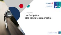 Les Européens et la conduite responsable - Mars 2019 - Ipsos