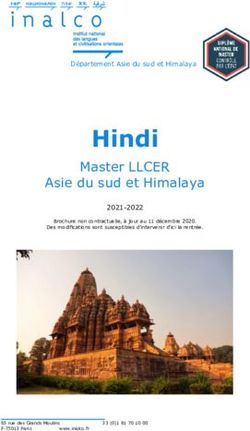 Hindi Master LLCER Asie du sud et Himalaya - Inalco