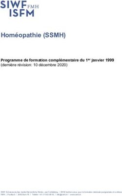 Hom&eacute;opathie (SSMH) Programme de formation compl&eacute;mentaire du 1er janvier 1999 - SIWF