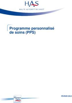 Programme personnalisé de soins (PPS) - FÉVRIER 2012
