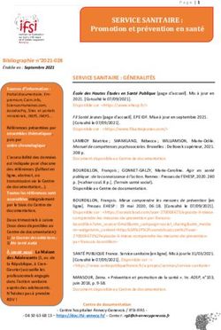 SERVICE SANITAIRE : Promotion et pr&eacute;vention en sant&eacute; - Institut de ...