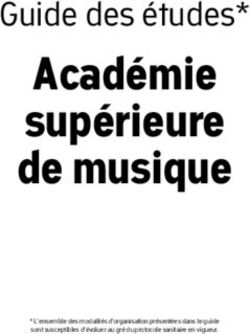 Acad&eacute;mie sup&eacute;rieure de musique - Guide des &eacute;tudes* - Haute &eacute;cole des arts du ...