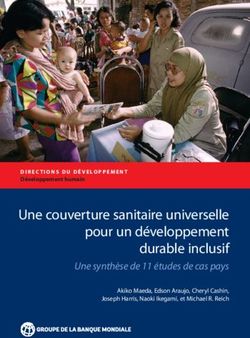 Une couverture sanitaire universelle pour un développement durable inclusif
