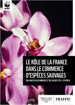LE RÔLE DE LA FRANCE DANS LE COMMERCE D'ESPÈCES SAUVAGES - UNE ANALYSE DU COMMERCE ET DES SAISIES CITES - SYNTHÈSE