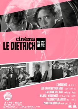 L'INSOUMIS Gilles Perret LES GARCONS SAUVAGES Bertrand Mandico LA FORME DE L'EAU Guillermo del Toro NI JUGE, NI SOUMISE Jean Libon et Yves Hinant ...