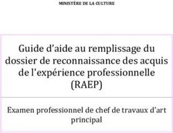 (RAEP) Guide D'aide Au Remplissage Du Dossier De Reconnaissance Des ...