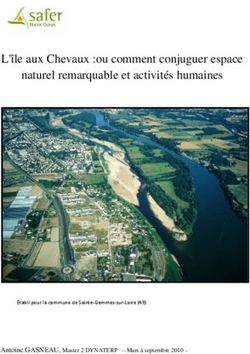 L'île aux Chevaux :ou comment conjuguer espace naturel remarquable et activités humaines - Antoine GASNEAU, Master 2 DYNATERP - Mars à septembre ...