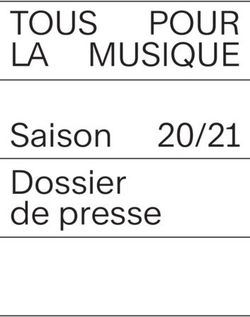 TOUS POUR LA MUSIQUE - Saison Dossier 20/21