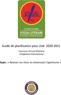 Guide de planification pour club 2020-2021 - Sujet : " Réaliser ses rêves en choisissant l'optimisme " - Optimist ...