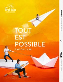 TOUT EST POSSIBLE SAISON 19.20 - Théâtre Les Gros Becs