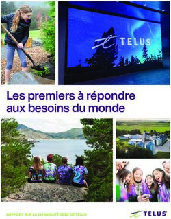 Les premiers à répondre aux besoins du monde - RAPPORT SUR LA DURABILITÉ 2020 DE TELUS