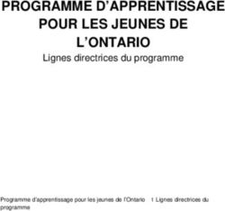 PROGRAMME D'APPRENTISSAGE POUR LES JEUNES DE L'ONTARIO - Lignes directrices du programme