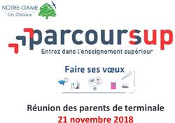 Réunion des parents de terminale 21 novembre 2018