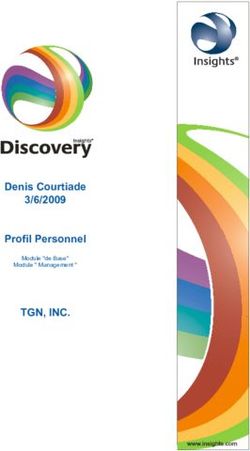 TGN, INC. Denis Courtiade 3/6/2009 Profil Personnel - Module "de Base" Module " Management "