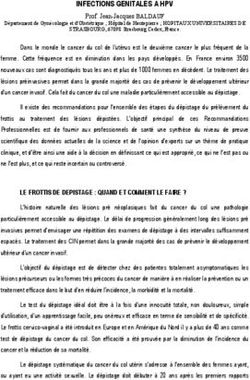 INFECTIONS GENITALES A HPV