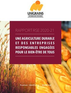 RAPPORT RSE 2020-21 UNE AGRICULTURE DURABLE ET DES ENTREPRISES RESPONSABLES ENGAG&Eacute;ES POUR LE BIEN-&Ecirc;TRE DE TOUS - UNIGRAINS