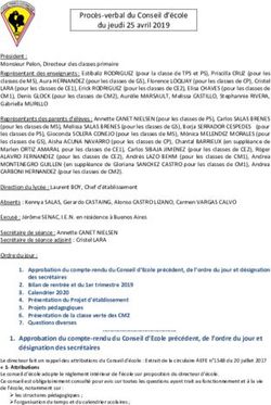 Procès-verbal du Conseil d'école du jeudi 25 avril 2019