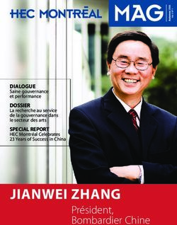 JIANWEI ZHANG Pr&eacute;sident, Bombardier Chine - DIALOGUE - HEC Mag