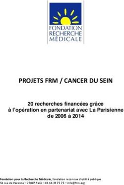 PROJETS FRM / CANCER DU SEIN - 20 recherches financées grâce à l'opération en partenariat avec La Parisienne de 2006 à 2014