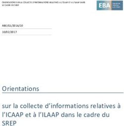 Orientations sur la collecte d'informations relatives à l'ICAAP et à l'ILAAP dans le cadre du - SREP - ABE/GL/2016/10 10/02/2017 - europa.eu
