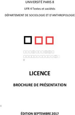P 8 LICENCE SOCIOLOGIE & ANTHROPOLOGIE - Université Paris 8