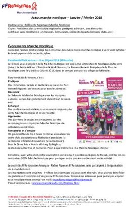 Actus marche nordique - Janvier / Février 2018 - wasquehal marche