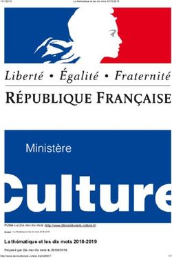 La th&eacute;matique et les dix mots 2018-2019 - Alliance fran&ccedil;aise de la ...