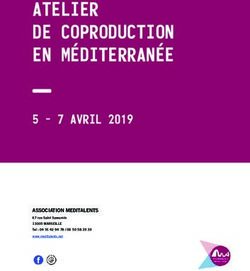 ATELIER DE COPRODUCTION EN MÉDITERRANÉE 5 - 7 AVRIL 2019 ASSOCIATION MEDITALENTS - Institut français ...