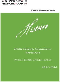 Master Histoire, Civilisations, Patrimoine 2019-2020