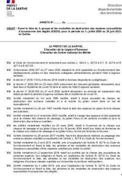 Direction départementale des territoires - La préfecture de la ...